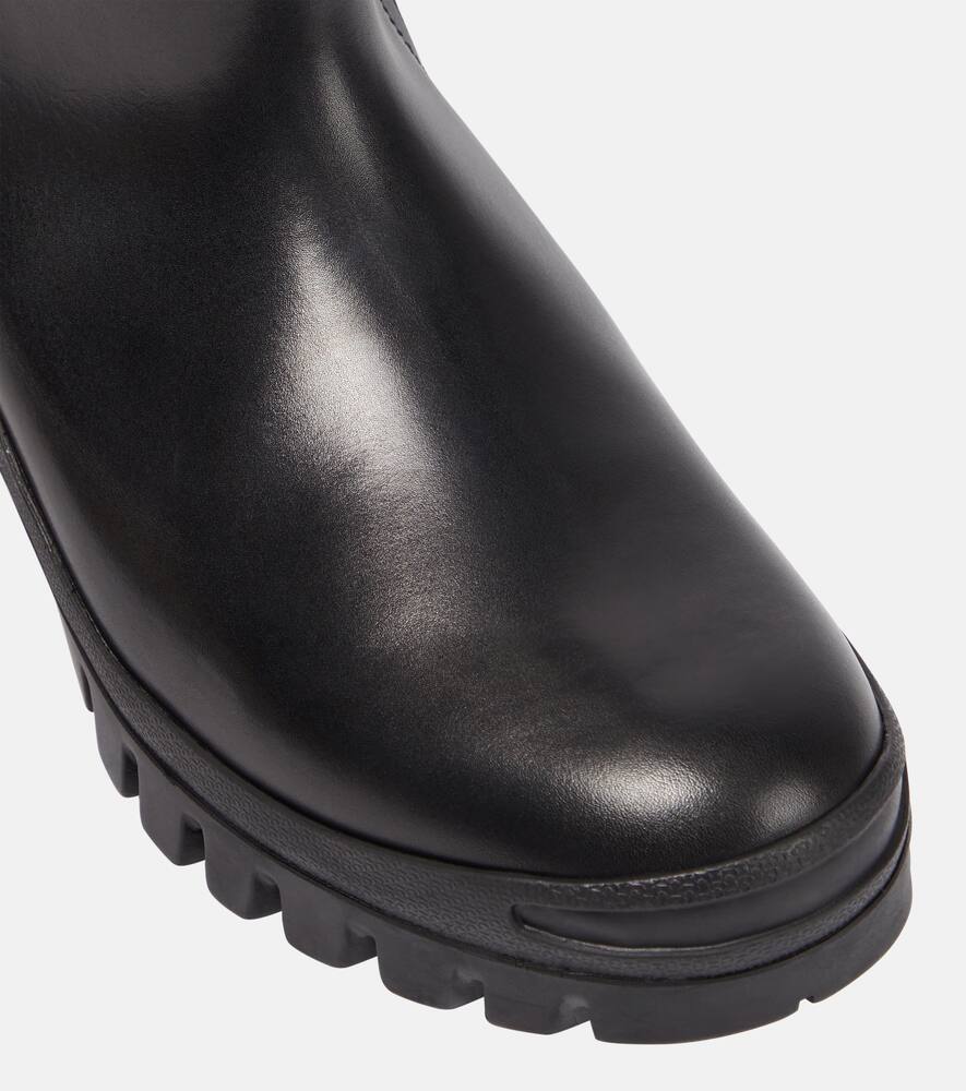The Row Greta leather rain boots