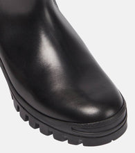 The Row Greta leather rain boots