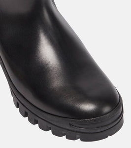 The Row Greta leather rain boots