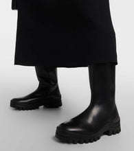 The Row Greta leather rain boots