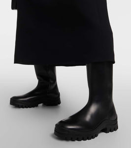 The Row Greta leather rain boots