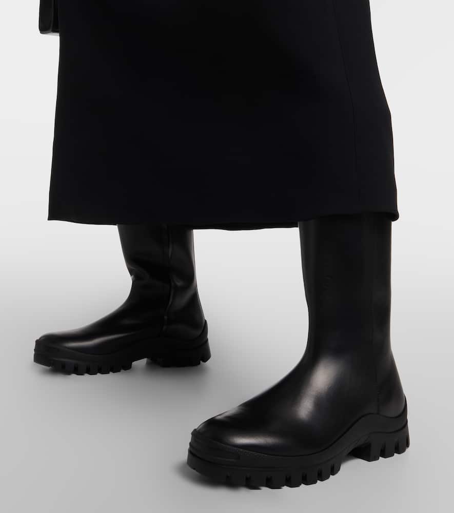 The Row Greta leather rain boots