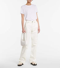 The Row Half Moon leather shoulder bag