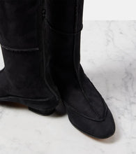 The Row Hereditas 25 suede over-the-knee boots