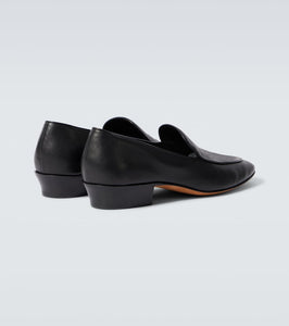 The Row Hereditas leather loafers