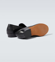 The Row Hereditas leather loafers
