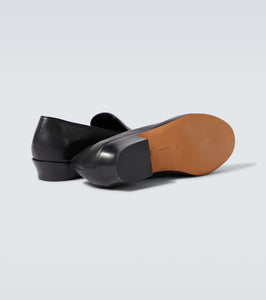 The Row Hereditas leather loafers