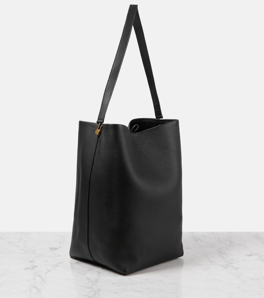 The Row Hook NS Large leather tote bag
