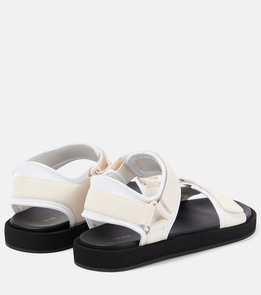The Row Hook and Loop leather sandals