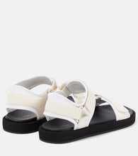 The Row Hook and Loop leather sandals