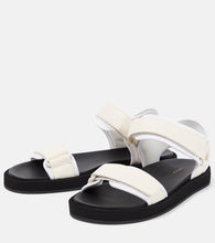The Row Hook and Loop leather sandals