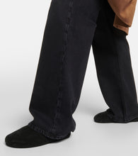 The Row Hudson suede mules