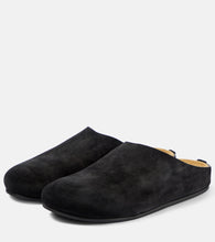The Row Hudson suede mules