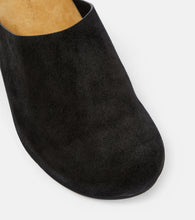 The Row Hudson suede mules