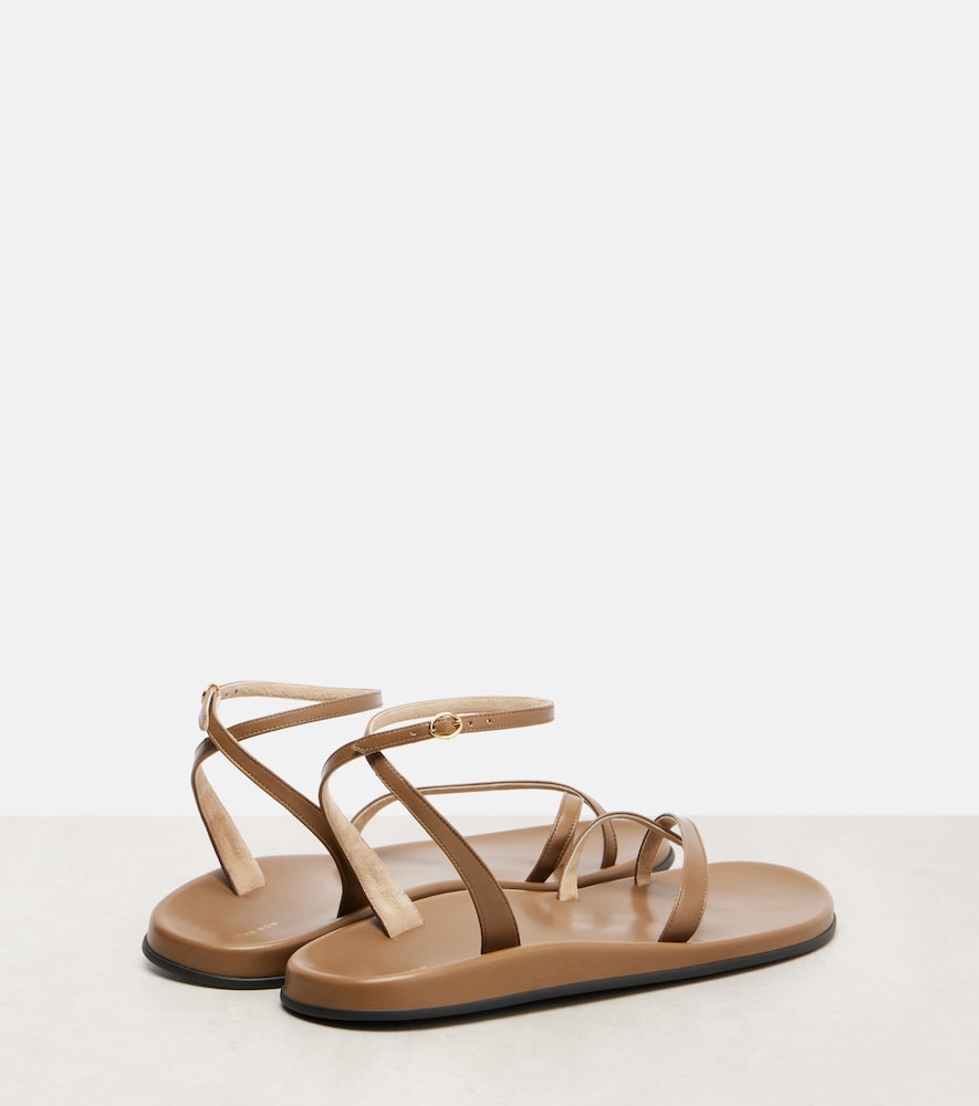 The Row Hugh leather sandals