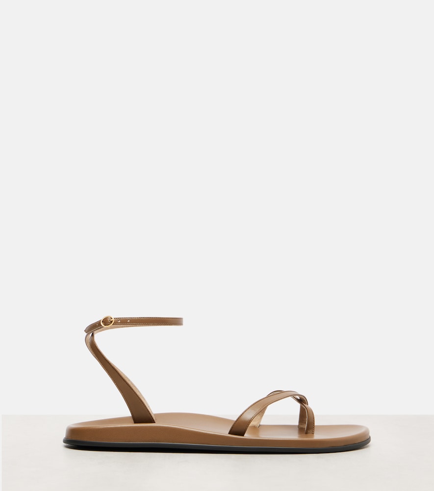The Row Hugh leather sandals