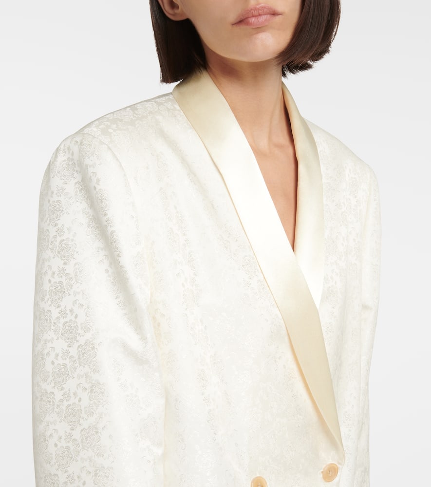 The Row Jerome silk jacquard blazer