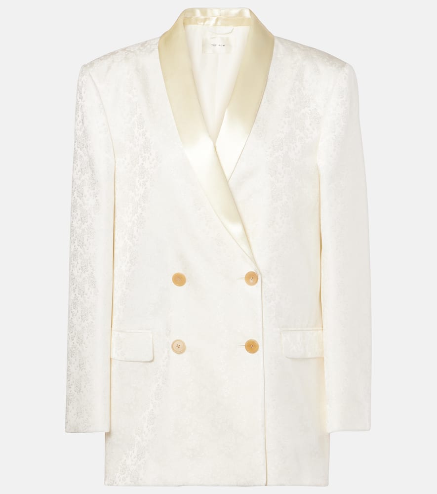 The Row Jerome silk jacquard blazer