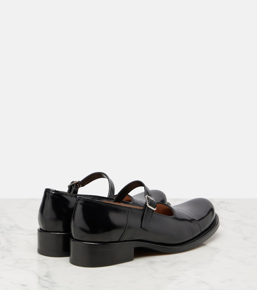 The Row Kai leather Mary Jane flats