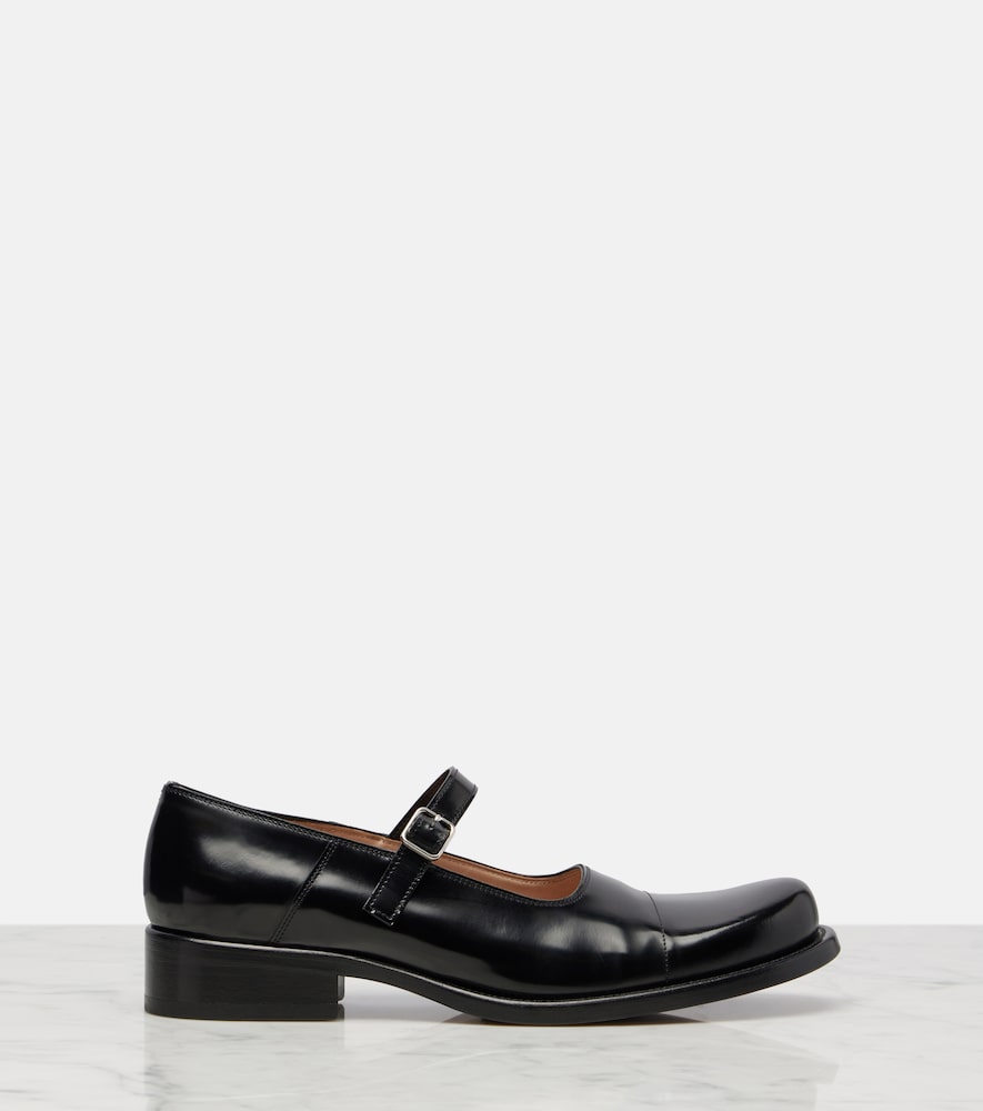 The Row Kai leather Mary Jane flats