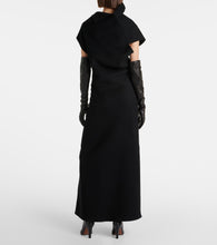 The Row Kamil paneled cashmere gown