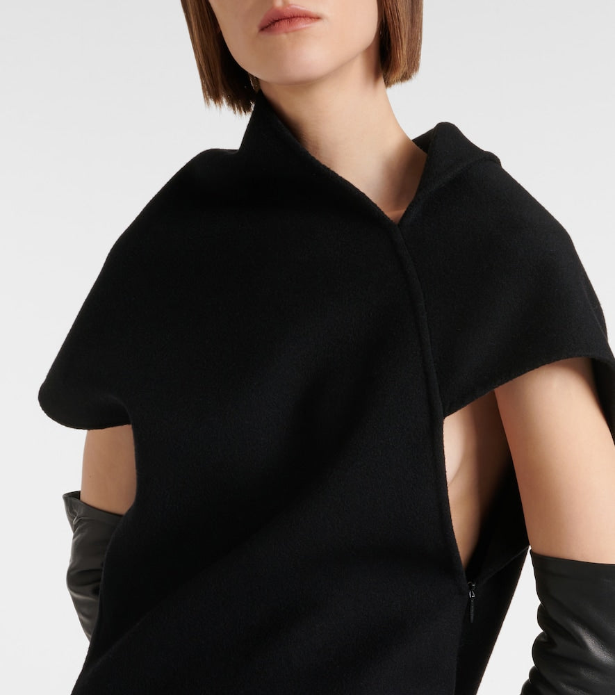 The Row Kamil paneled cashmere gown
