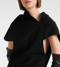 The Row Kamil paneled cashmere gown