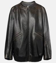 The Row Kengia leather bomber jacket - The Row Kengia 皮革飞行员夹克