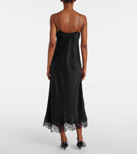 The Row Kolara lace-trimmed silk satin slip dress
