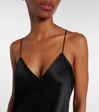 The Row Kolara lace-trimmed silk satin slip dress