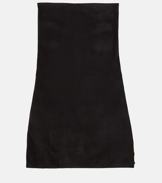 The Row Large suede glove bag