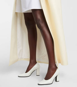 The Row Leather loafer pumps