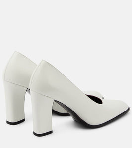 The Row Leather loafer pumps