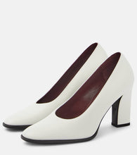 The Row Leather loafer pumps