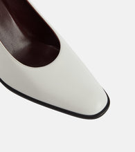 The Row Leather loafer pumps