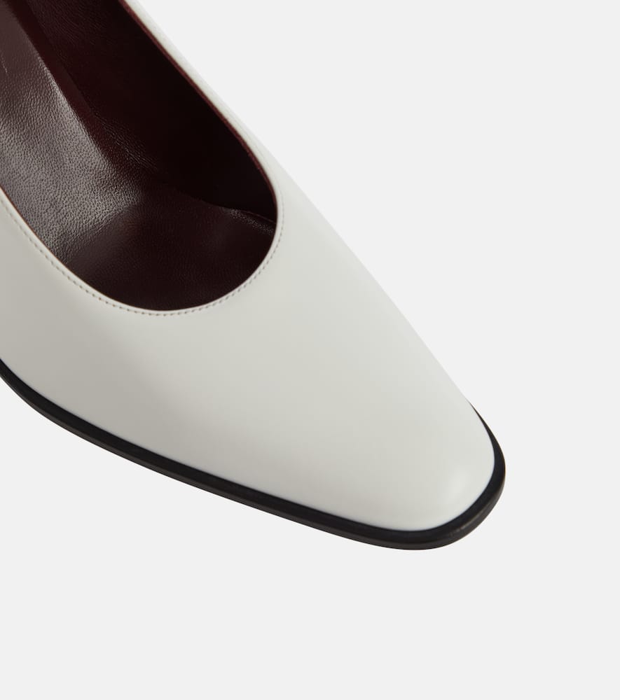 The Row Leather loafer pumps