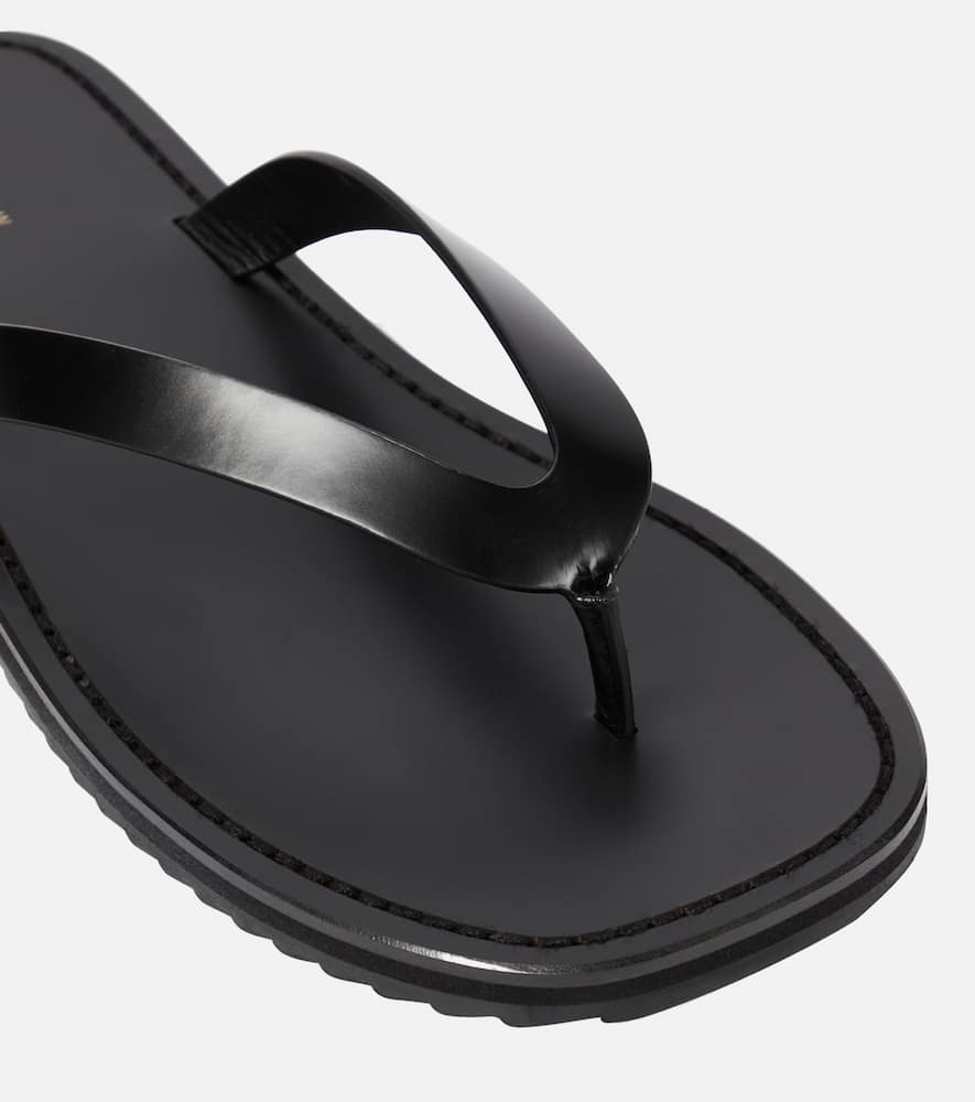 The Row Leather thong sandals