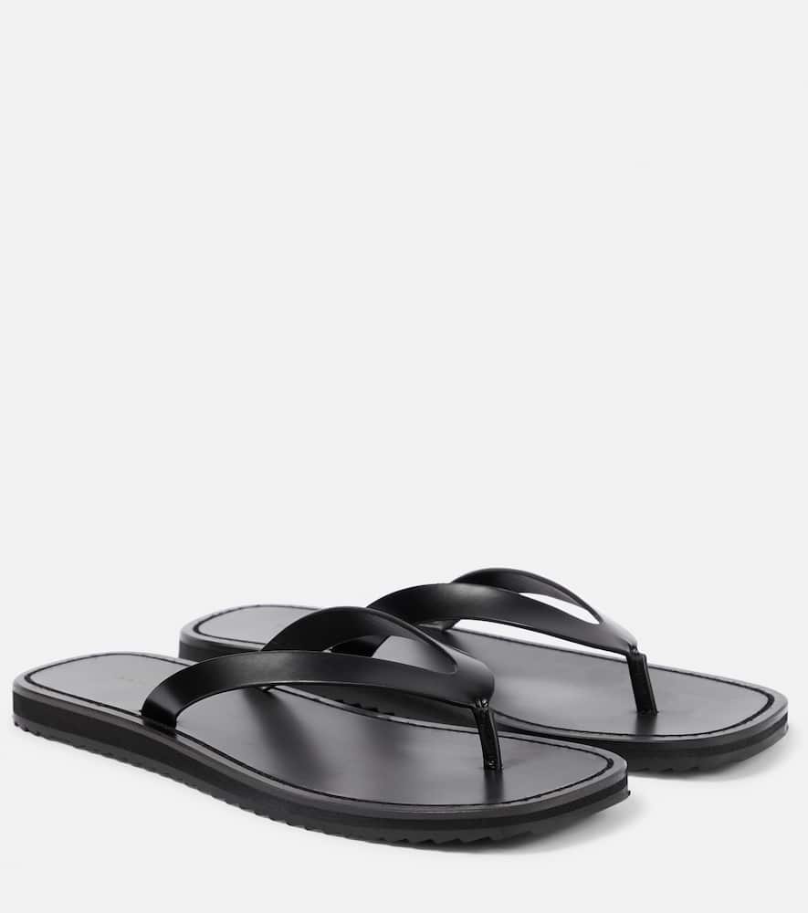 The Row Leather thong sandals