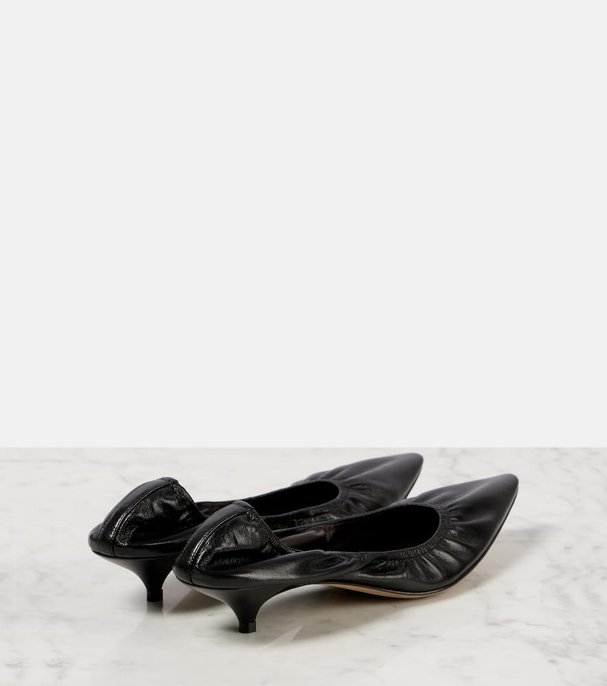 The Row Liisa leather pumps
