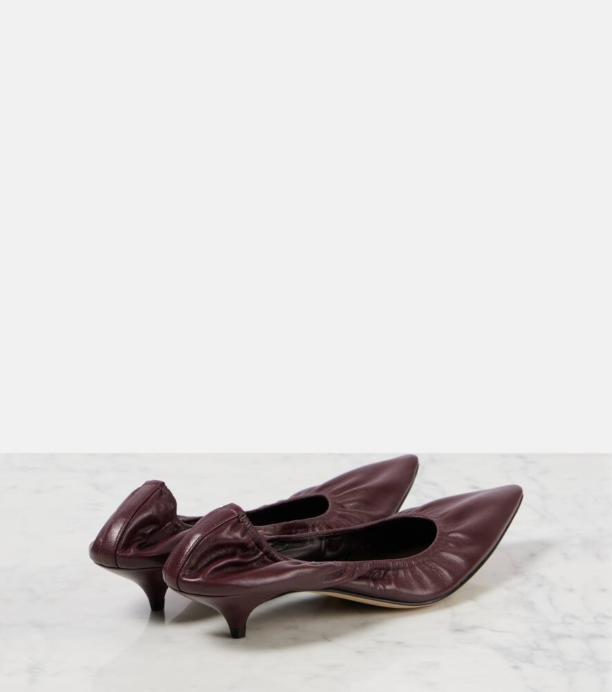 The Row Liisa leather pumps