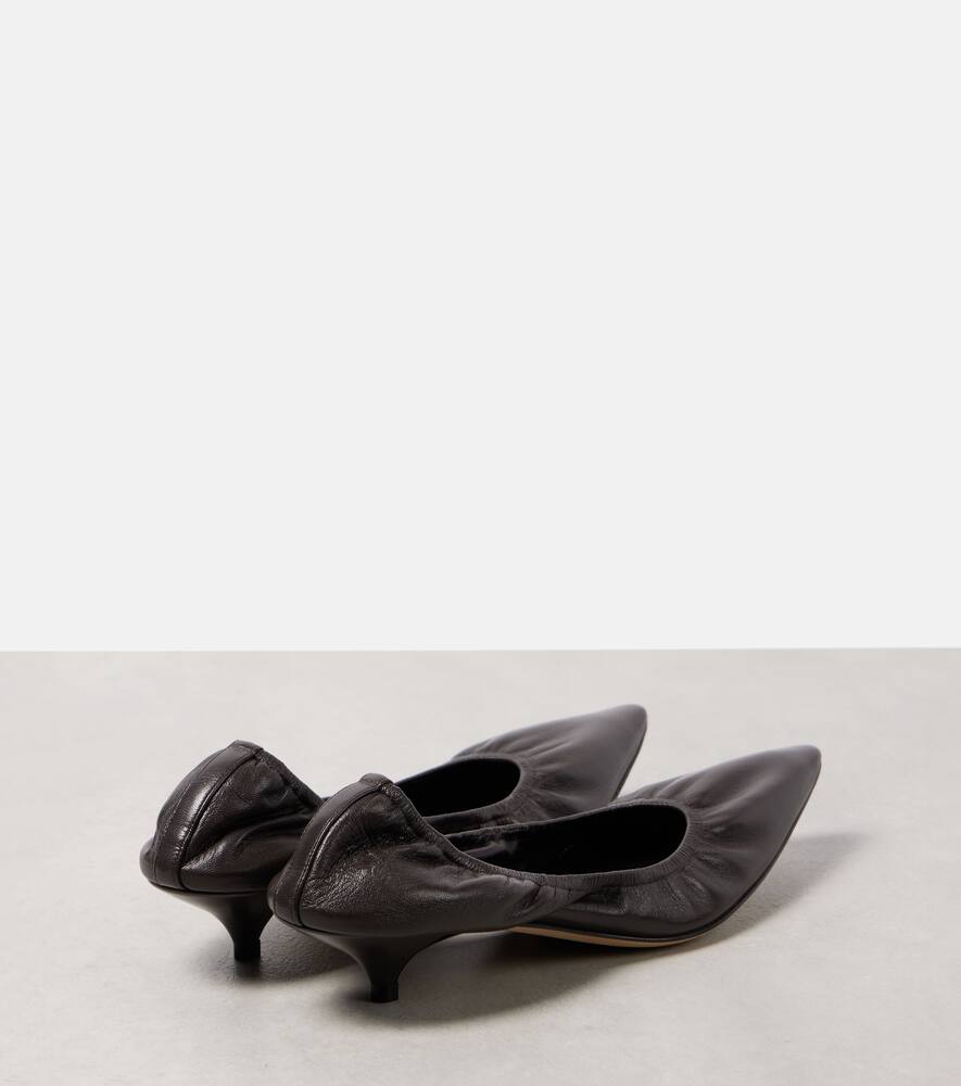 The Row Liisa leather pumps