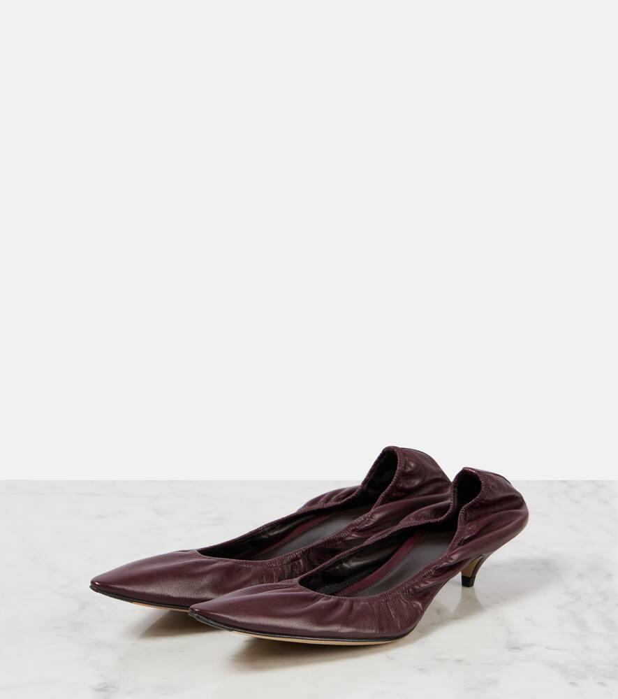The Row Liisa leather pumps
