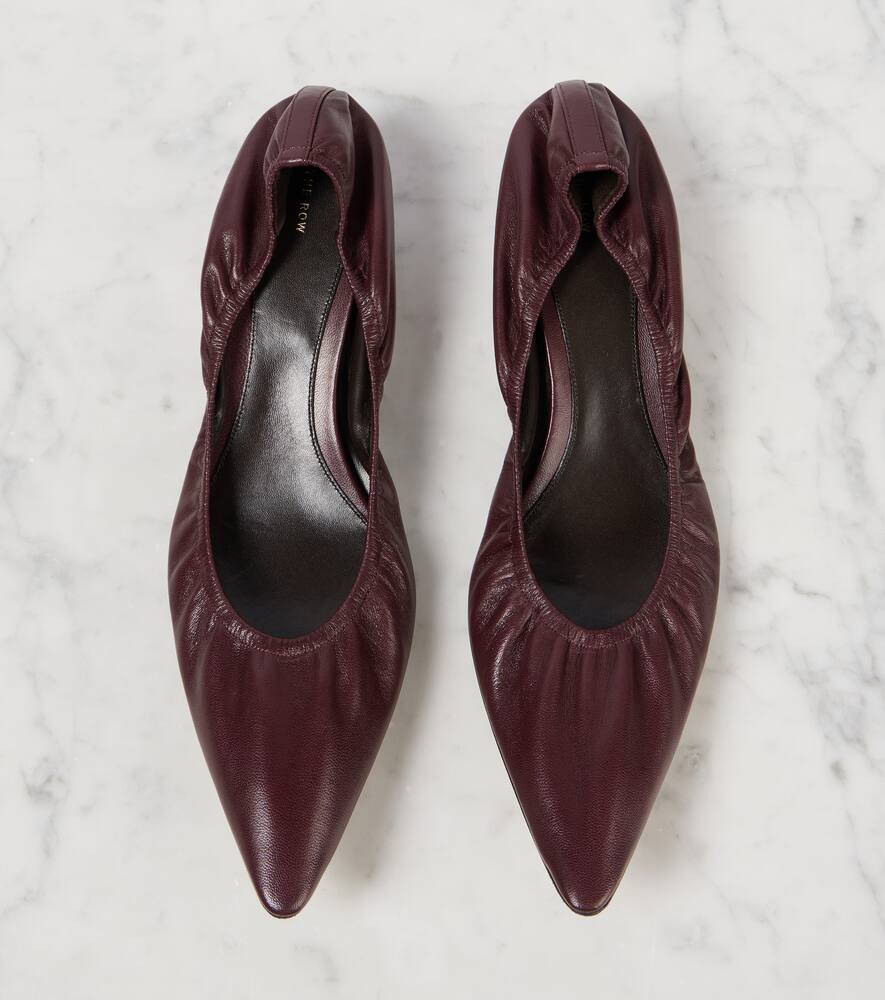 The Row Liisa leather pumps