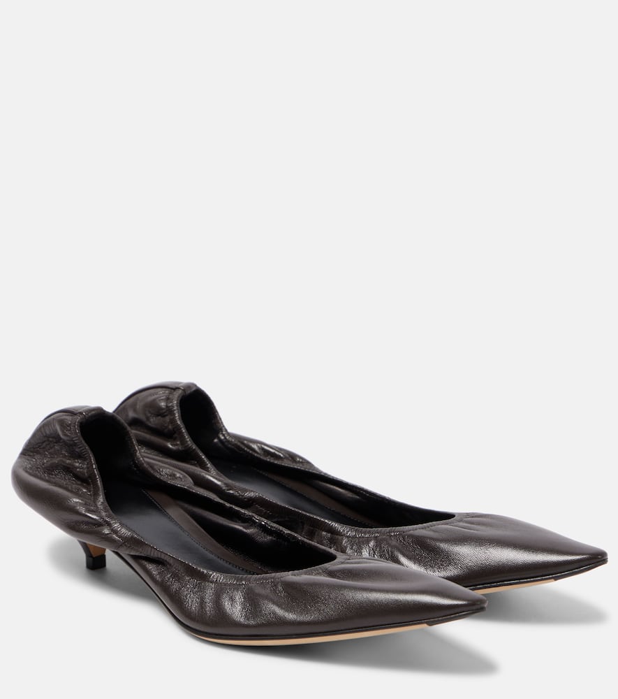 The Row Liisa leather pumps