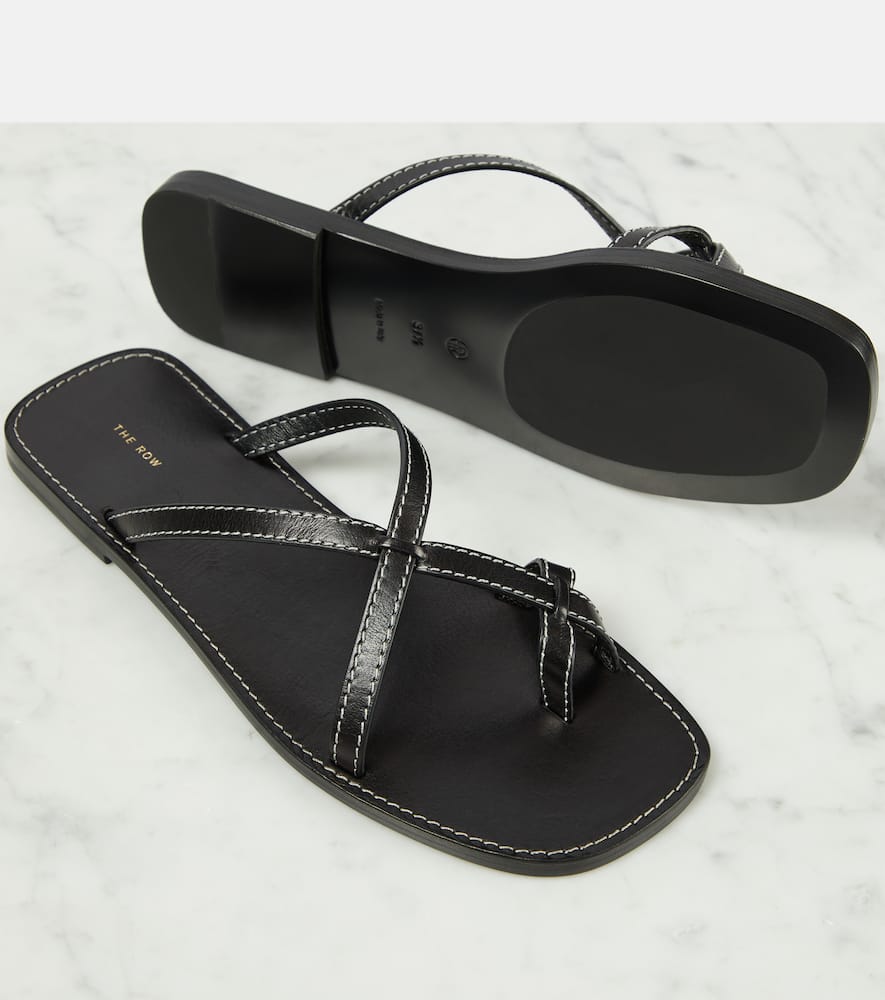 The Row Link leather sandals