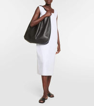 The Row Link leather slides