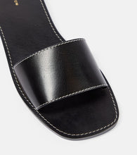 The Row Link leather slides