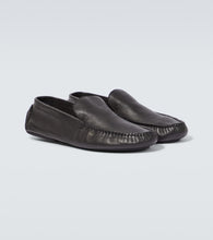 The Row Lucca leather loafers