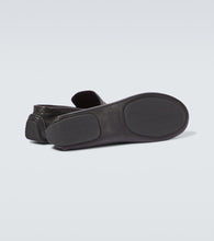 The Row Lucca leather loafers