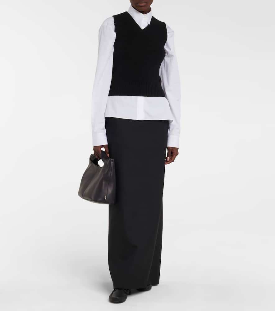 The Row Lucca leather moccasins